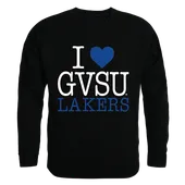 W Republic I Love Crewneck Sweatshirt Grand Valley State Lakers 552-308