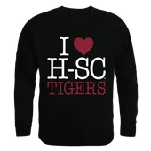 W Republic I Love Crewneck Sweatshirt Hampden Sydney Tigers 552-309