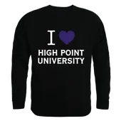 W Republic I Love Crewneck Sweatshirt High Point Panthers 552-311