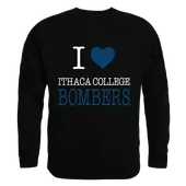 W Republic I Love Crewneck Sweatshirt Ithaca College Bombers 552-316