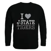 W Republic I Love Crewneck Sweatshirt Jackson State Tigers 552-317