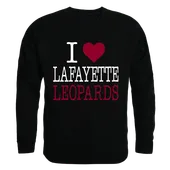 W Republic I Love Crewneck Sweatshirt Lafayette Leopards 552-323