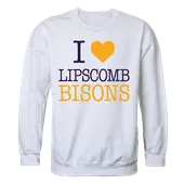 W Republic I Love Crewneck Sweatshirt Lipscomb Bisons 552-328