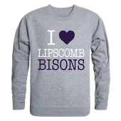 W Republic I Love Crewneck Sweatshirt Lipscomb Bisons 552-328