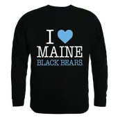 W Republic I Love Crewneck Sweatshirt Maine Black Bears 552-334