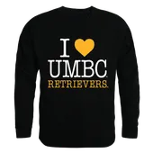 W Republic I Love Crewneck Sweatshirt Maryland Baltimore Retrievers 552-336