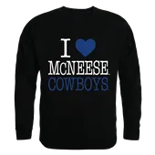 W Republic I Love Crewneck Sweatshirt Mcneese State Cowboys 552-338