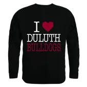 W Republic I Love Crewneck Sweatshirt Minnesota Duluth Bulldogs 552-344