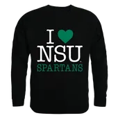 W Republic I Love Crewneck Sweatshirt Norfolk State Spartans 552-350