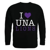 W Republic I Love Crewneck Sweatshirt North Alabama Lions 552-351