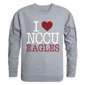 W Republic I Love Crewneck Sweatshirt North Carolina Central Eagles 552-353