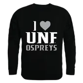 W Republic I Love Crewneck Sweatshirt North Florida Ospreys 552-354