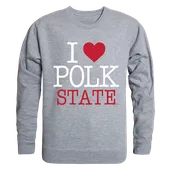 W Republic I Love Crewneck Sweatshirt Polk State Eagles 552-362