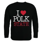 W Republic I Love Crewneck Sweatshirt Polk State Eagles 552-362