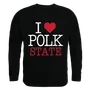 W Republic I Love Crewneck Sweatshirt Polk State Eagles 552-362