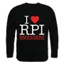 W Republic I Love Crewneck Sweatshirt Rensselaer Polytechnic Institute 552-367