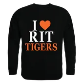 W Republic I Love Crewneck Sweatshirt Rochester Rit Tigers 552-370