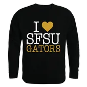 W Republic I Love Crewneck Sweatshirt San Francisco State Gators 552-376