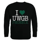 W Republic I Love Crewneck Sweatshirt Wisconsin Green Bay Phoenix 552-397