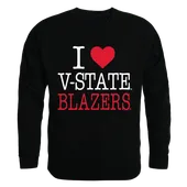 W Republic I Love Crewneck Sweatshirt Valdosta State Blazers 552-398