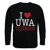 W Republic I Love Crewneck Sweatshirt West Alabama Tigers 552-401