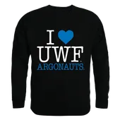 W Republic I Love Crewneck Sweatshirt West Florida Argonauts 552-402