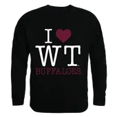 W Republic I Love Crewneck Sweatshirt West Texas A&M Buffaloes 552-403