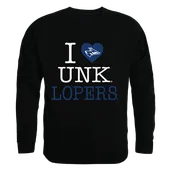 W Republic I Love Crewneck Sweatshirt Nebraska–Kearney Lopers 552-425