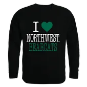 W Republic I Love Crewneck Sweatshirt Northwest Missouri State Bearcats 552-440