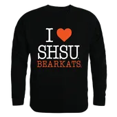 W Republic I Love Crewneck Sweatshirt Sam Houston State Bearkats 552-441