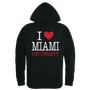 W Republic I Love Hoodie Miami Of Ohio Redhawks 553-131