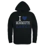W Republic I Love Hoodie Monmouth University 553-345
