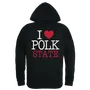 W Republic I Love Hoodie Polk State Eagles 553-362