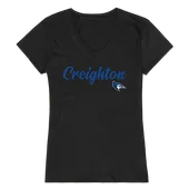W Republic Women's Script Tee Shirt Creighton University Bluejays 555-118