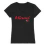 W Republic Women's Script Tee Shirt Miami Of Ohio Redhawks 555-131