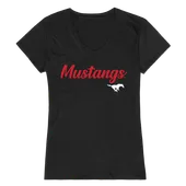 W Republic Women's Script Tee Shirt Southern Methodist Mustangs 555-150