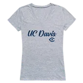 W Republic Women's Script Tee Shirt California Davis Aggies 555-161