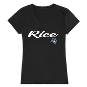 W Republic Women's Script Tee Shirt Rice Owls 555-172