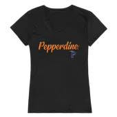 W Republic Women's Script Tee Shirt Pepperdine Waves 555-196