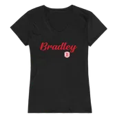 W Republic Women's Script Tee Shirt Bradley Braves 555-270