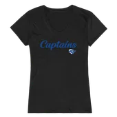 W Republic Women's Script Tee Shirt Christopher Newport Captains 555-279