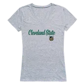 W Republic Women's Script Tee Shirt Cleveland State University 555-282