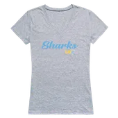 W Republic Women's Script Tee Shirt Long Island Sharks 555-329