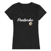 W Republic Women's Script Tee Shirt Unc Pembroke Braves 555-352