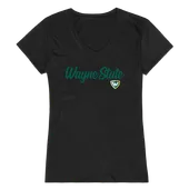 W Republic Women's Script Tee Shirt Wayne State Warriors 555-400