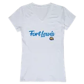 W Republic Women's Script Tee Shirt Fort Lewis College 555-437