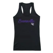 W Republic Women's Script Tank Shirt University Of Evansville Purple Aces 557-424