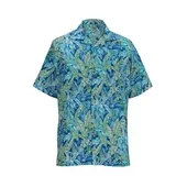 Edwards Unisex Tropical Leaf Camp Shirt 1032