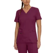 Landau Proflex Two-Pocket Scrub Top For Women 4168