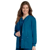 Landau Essentials 4 Pocket Scrub Jacket For Women 7525